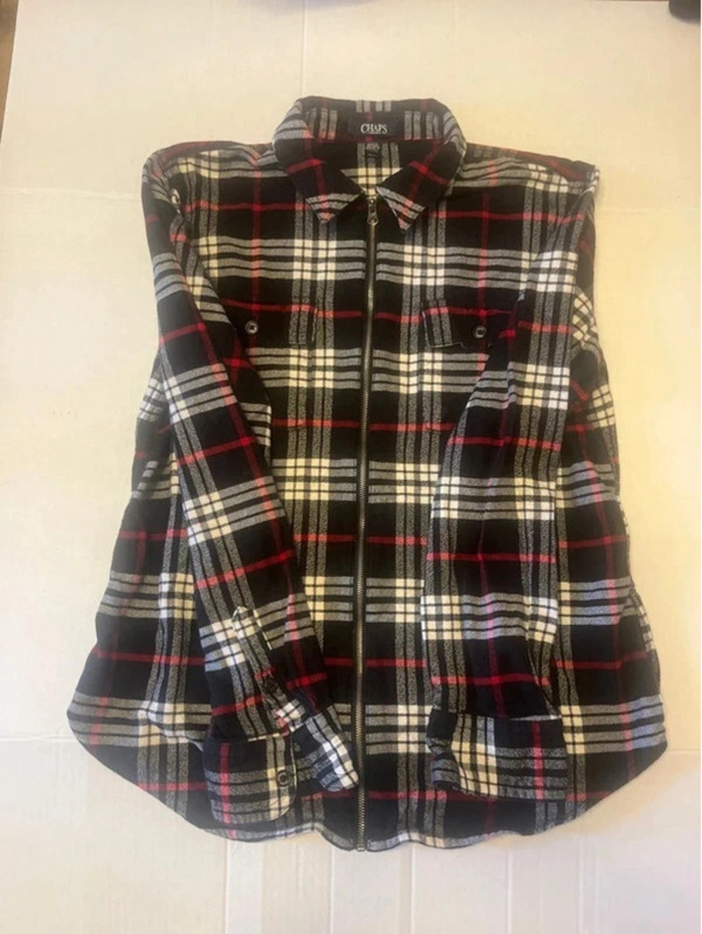 Two piece flannel set champs removable hood 2 long sleeve shirts - Picture 2 of 11